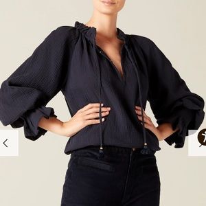 FIGUE- Lianna Top in Midnight Navy